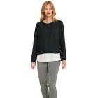 ashley brooke Damen-Bluse mit Kette, schwarz/weiß - 105207300000 - 0 - 140px