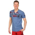 GEOGRAPHICAL NORWAY Herren T-Shirt blau 54 - 105247100003 - 0 - 140px
