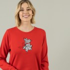 Homewear by BLUE SEVEN Damen Sweatshirt rot - 105310600000 - 0 - 140px