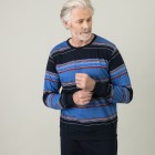 Homewear by BLUE SEVEN Herren Pyjamashirt blau M - 105315100001 - 0 - 140px
