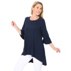FASHION NEWS Damen-Longshirt dunkelblau 42/46 - 105317700002 - 0 - 140px