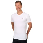 AERONAUTICA MILITARE Herren V-Neck T-Shirt weiß L - 105339500002 - 0 - 140px