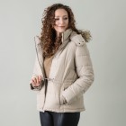Z-ONE Damen Steppjacke mit Kapuze, beige - 105535000000 - 0 - 140px