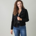 Z-ONE Damen Bikerjacke, schwarz - 105535600000 - 0 - 140px