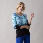 MILANO Design Pullover 'Allia' türkis/schwarz - 105542500000 - 0 - 140px