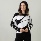 mocca by Jutta Leibfried Pullover schwarz/beige - 105701300000 - 0 - 140px