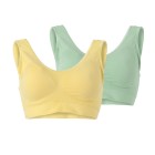 COSY COMFORT 2er Pack Bustier salbei/gelb - 105732600000 - 0 - 140px