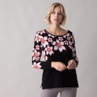 ashley brooke Damen Pullover, schwarz/multicolor - 105888200000 - 0 - 140px
