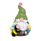 Gartenzwerg mit Biene grün, ca. 29x25x39cm - 106448200000 - 0 - 140px