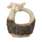 Pflanztopf Hund Holzoptik, ca. 35,5x22x42,5cm - 106450000000 - 0 - 140px