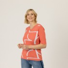 TRENDS by J. Leibfried  Pullover, koralle/weiß - 106767400000 - 0 - 140px