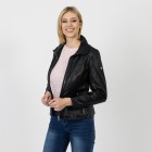 CARLO COLUCCI Damen-Lederjacke 'Emma' schwarz - 107073000000 - 0 - 140px