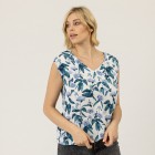 ZABAIONE Damen Shirt, weiß gemustert - 107291500000 - 0 - 140px