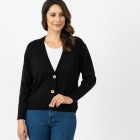 Cashmerelike by BLUE SEVEN Strickjacke schwarz - 107313700000 - 0 - 140px