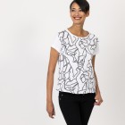 GINA LAURA Damen T-Shirt Oversized weiß - 107370400000 - 0 - 140px