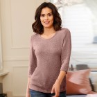 collection L Damen Pullover, rosenholz meliert - 107443000000 - 0 - 140px
