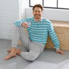 wäschepur 2er Set Herren Schlafanzug grau/türkis - 107469600000 - 0 - 140px