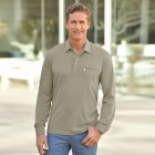 Hajo Herren Poloshirt, khaki - 107470200000 - 0 - 140px