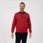 bugatti Herren Troyer-Sweatshirt rot - 107688900000 - 0 - 140px