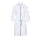 Comtessa Damen-Bademantel weiß/türkis - 107805600000 - 0 - 140px
