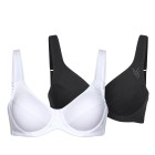 wäschepur 2er Set EntlastungsBH CUP B schwarz/weiß - 107806600000 - 0 - 140px