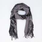 Schal grau mit Schlangenmuster - 108085300000 - 0 - 140px