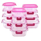 PIE LOCK Glas-Frischhaltedosen-Set 24-teilig beere - 108881600000 - 0 - 140px