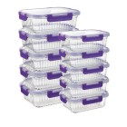 PIE LOCK Glas-Frischhaltedosen-Set 20-teilig lila - 108881700000 - 0 - 140px