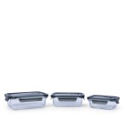 PIE LOCK Glas-Frischhaltedosen-Set 3-teilig grau - 108881900000 - 0 - 140px