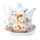 3er Set Teekannen Blumen aus Porzellan Bunt 3er - 109019400000 - 0 - 140px