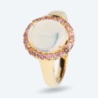 Ring 925 Silber vergoldet Opal+Pink Turmalin 20 - 109176100004 - 0 - 140px