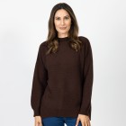 100% KASCHMIR Damen-Pullover, Stehkragen braun - 109225400000 - 0 - 140px
