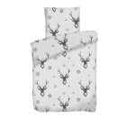 WinterDreams Bettwäsche 2tlg. 135x200 grau Hirsch - 109280300000 - 0 - 140px