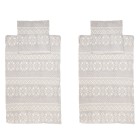 Microflanell Bettwäsche 4tlg. Norwegerprint grau - 109300100000 - 0 - 140px