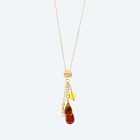 Collier 925 St. Silber vergoldet Bernstein+Perle - 109459100000 - 0 - 140px