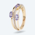 Ring 585 Gelbgold AAATansanit+Zirkon 18 - 109601800001 - 0 - 140px