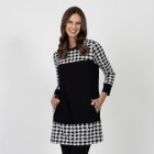 VANESSA STYLE Damen-Longshirt schwarz/weiß - 109808600000 - 0 - 140px