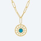 Anhänger mit Kette Bronze verg. Türkis synthetisch - 109815700000 - 0 - 140px