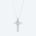 Kreuzanhänger mit Kette 925 St. Silber Diamanten - 109901600000 - 0 - 140px