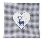 Landhaus Kissenhülle 40x40cm Hirsch blau - 110793700000 - 0 - 140px