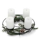Adventskranz mit 4 LED Wachskerzen - 111701200000 - 0 - 140px