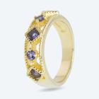 Ring 925 Silber vergoldet Tansanit 16 - 112187800001 - 0 - 140px
