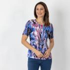 Jeannie Damen-Plissee-Shirt multicolor - 112341700000 - 0 - 140px