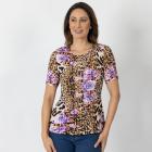 Jeannie Damen-Plissee-Shirt multicolor - 112341800000 - 0 - 140px