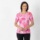 Jeannie Damen-Plissee-Shirt pink/weiß/orange - 112342000000 - 0 - 140px