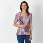 Jeannie Damen-Plissee-Shirt multicolor - 112345000000 - 0 - 140px