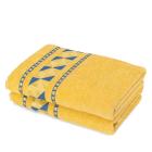 Duschtuch 2tlg. grafisch gelb 70x140 cm - 112499500000 - 0 - 140px