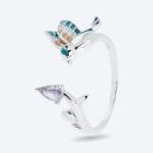 Ring 925 Silber rhodiniert Zirkonia, Emaille 20 - 112511500005 - 0 - 140px