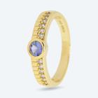 Ring 925 Silber vergoldet  Tansanit 16 - 112519800001 - 0 - 140px