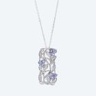 Anhänger mit Kette 925 rhodiniert Tansanit - 112520600000 - 0 - 140px